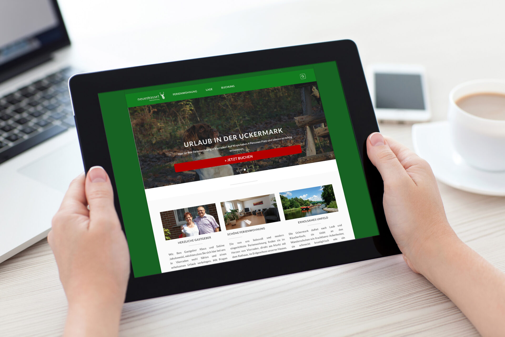 1. Wahl Hotel-Website 2 Websites für Ferienwohnungen