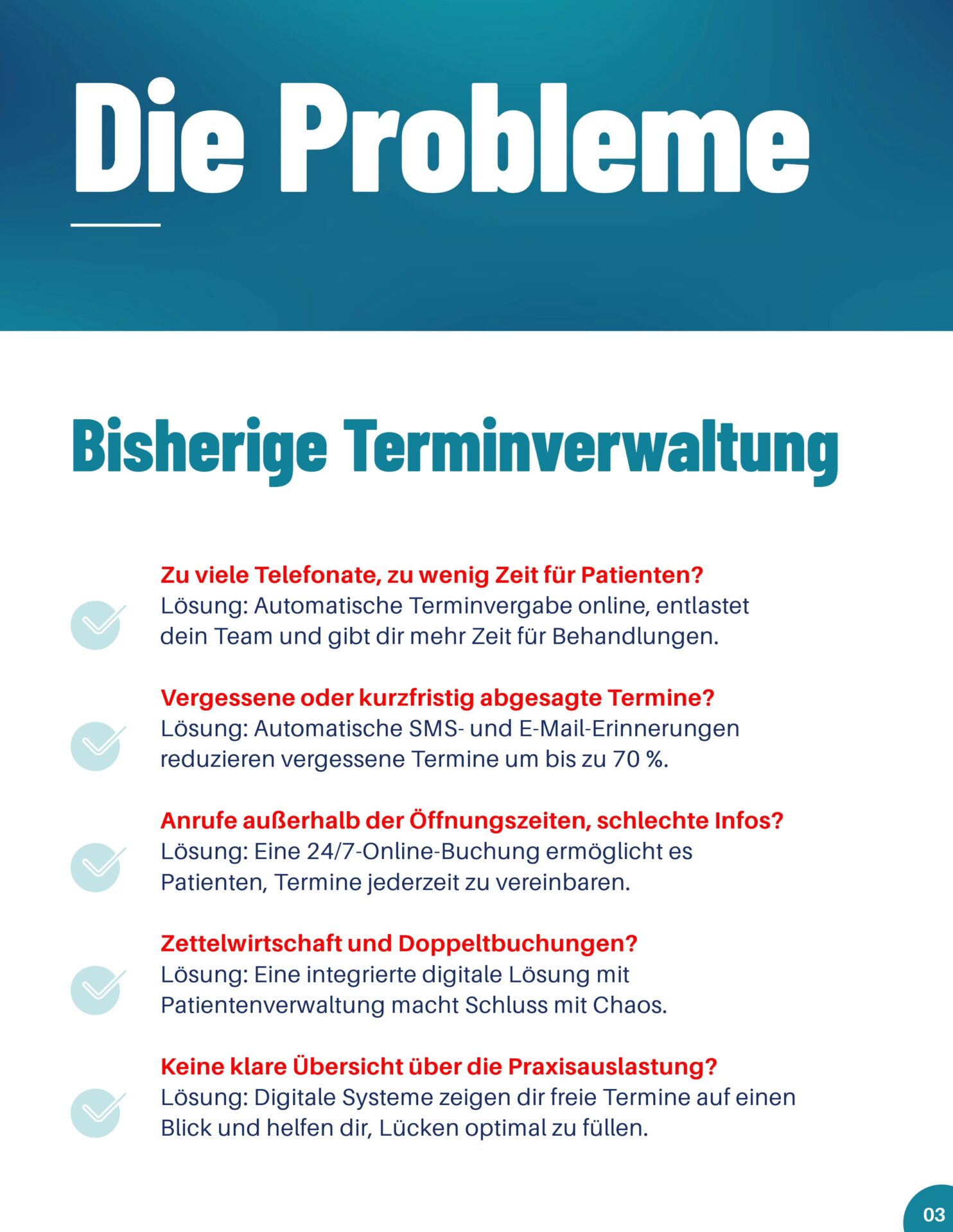 Podologie Terminverwaltung Info 3