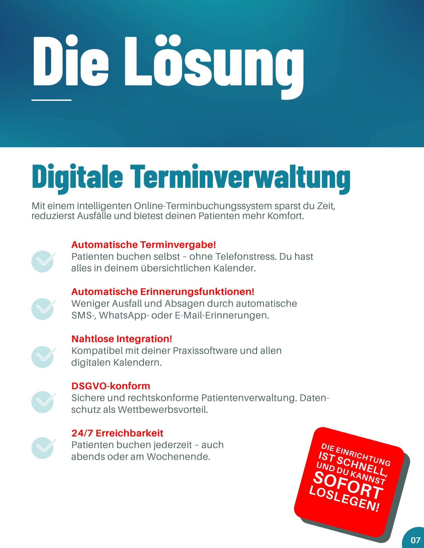 Podologie Terminverwaltung Info 7